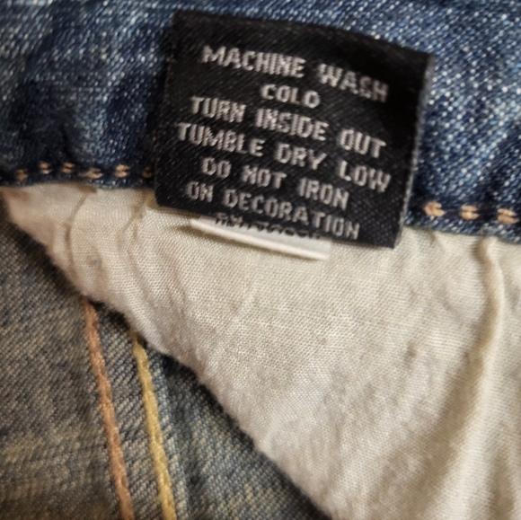 Carbon Blue/Tan Wash Skinny Jeans Men Size  36X34 - Picture 12 of 12